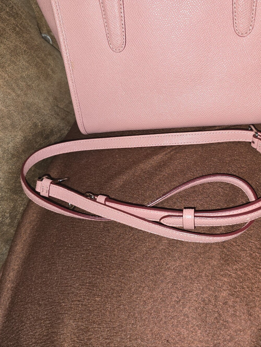 Coach Pink Leather Tote with Matching Wallet Silver Hardware - Picture 9 of 13